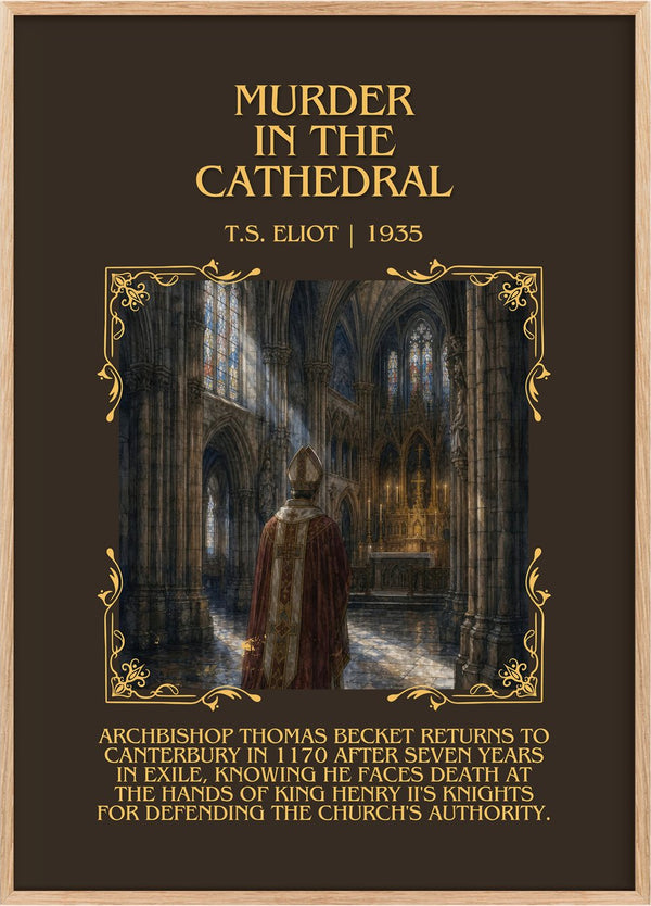 Murder in the Cathedral Minimalist Book Poster by T.S. Eliot