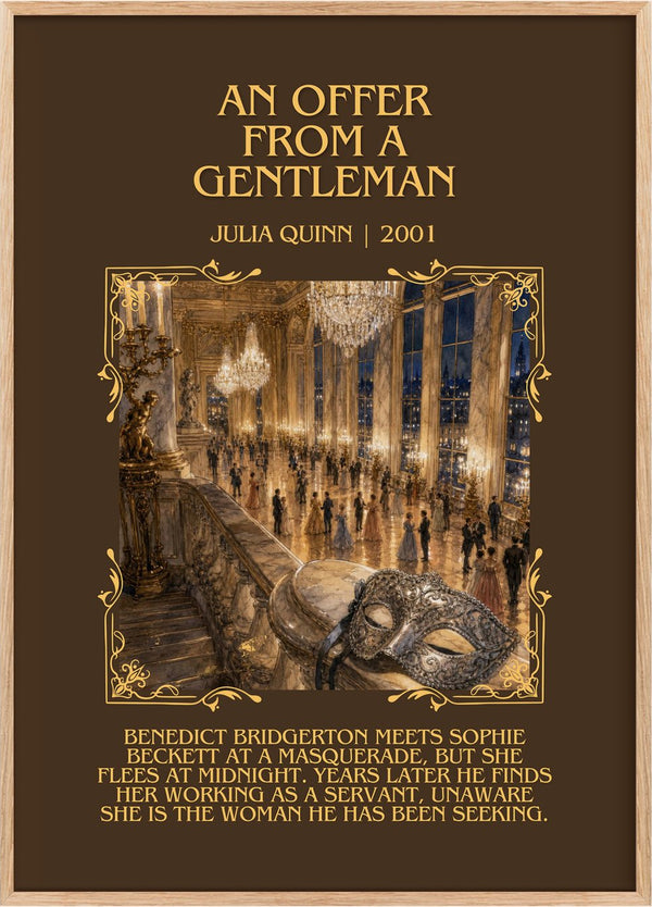 An Offer From a Gentleman Minimalist Book Poster by Julia Quinn