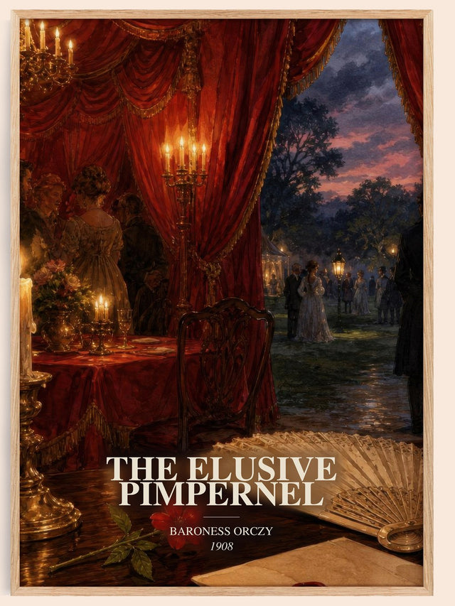 The Elusive Pimpernel Book Watercolour Illustration by Baroness Orczy