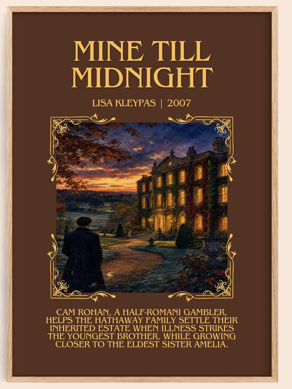 Mine Till Midnight Minimalist Book Poster by Lisa Kleypas – book poster