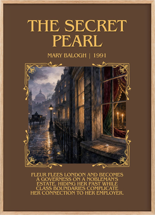 The Secret Pearl Minimalist Book Poster by Mary Balogh
