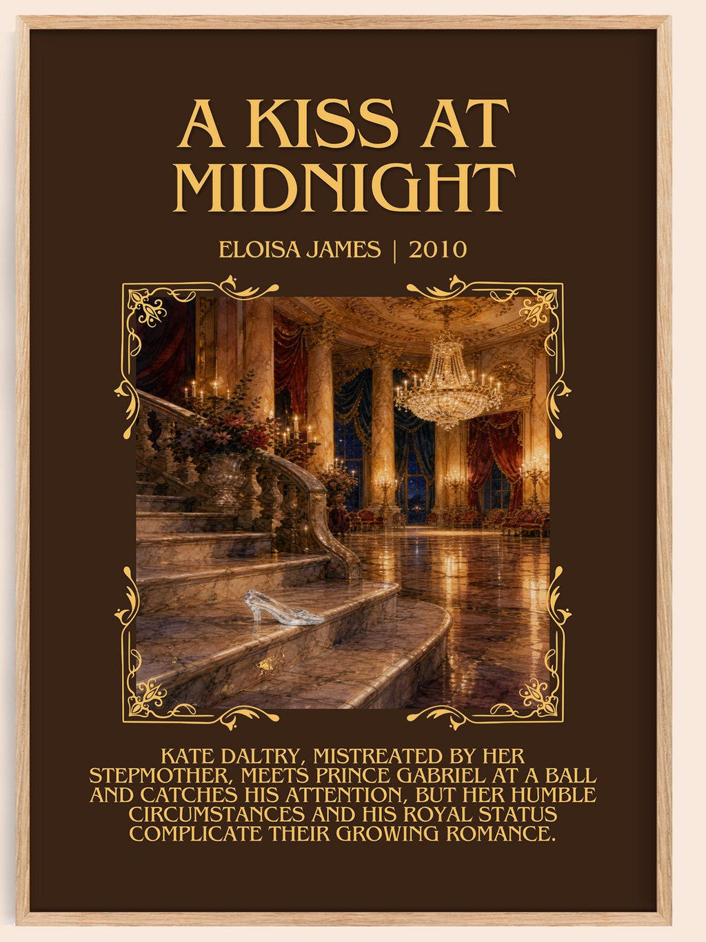 A Kiss at Midnight Minimalist Book Poster by Eloisa James – book poster