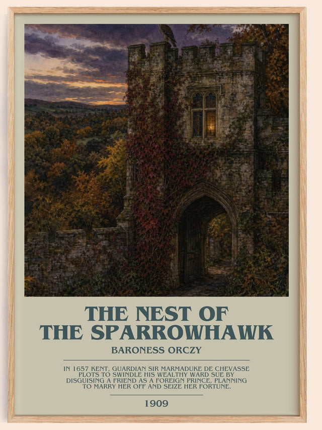 The Nest Of The Sparrowhawk Bookish Wall Art by Baroness Orczy