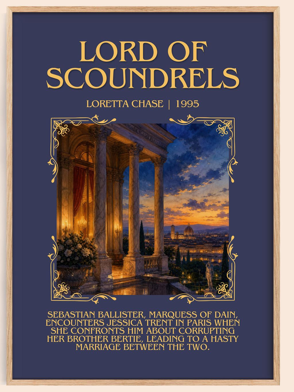 Lord of Scoundrels Minimalist Book Poster by Loretta Chase – book poster