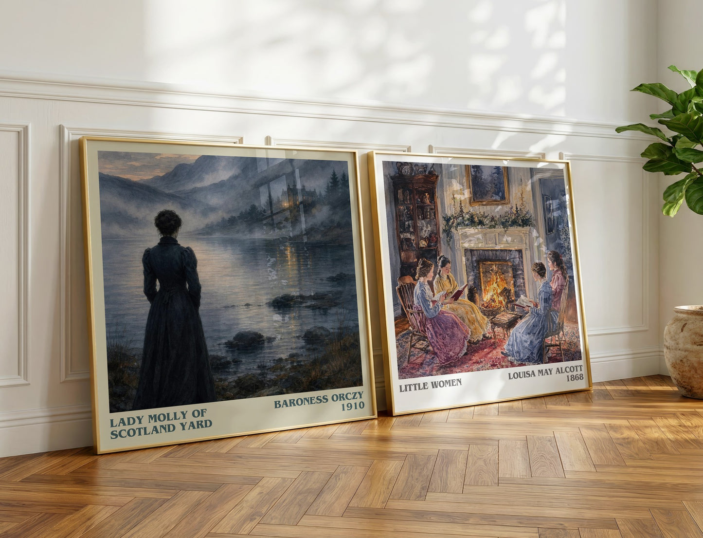 Lady Molly Of Scotland Yard literary print on bookshelf – Baroness Orczy fan gift