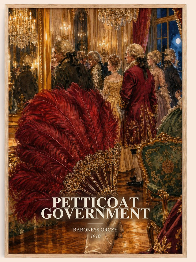 Petticoat Government Book Watercolour Illustration by Baroness Orczy