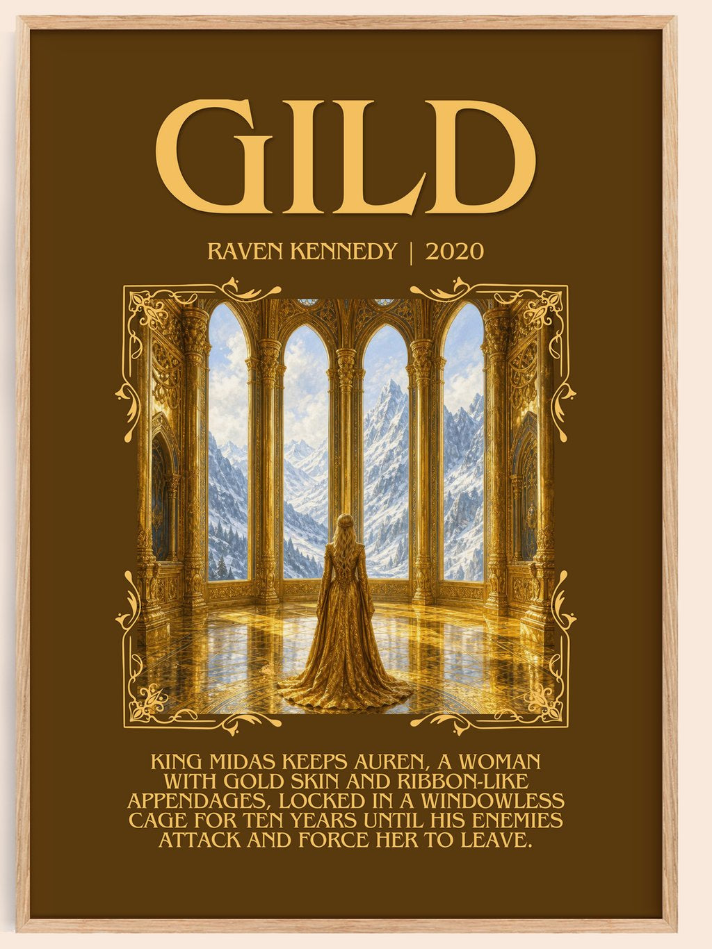 Gild Minimalist Book Poster by Raven Kennedy – book poster