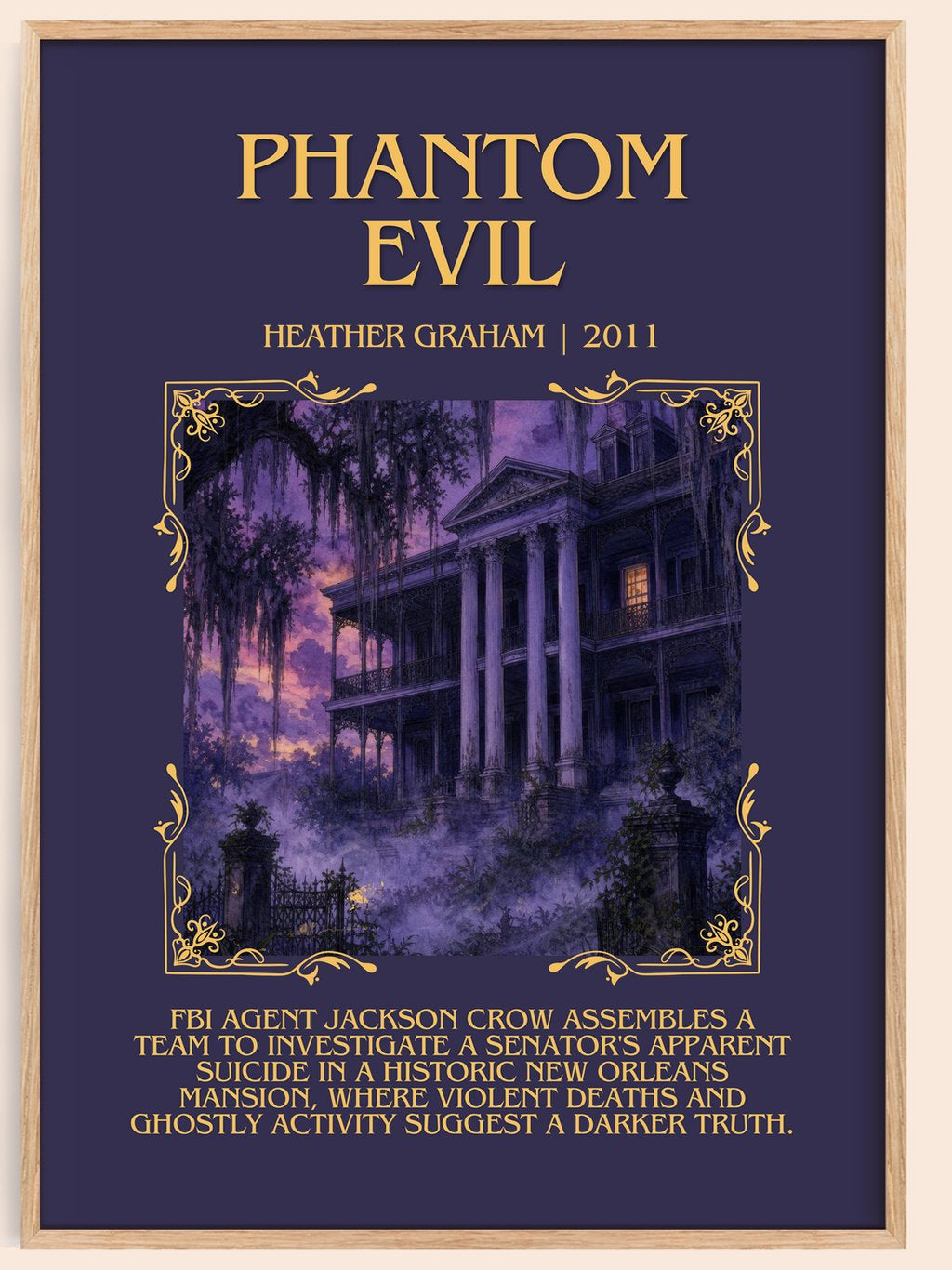 Phantom Evil Minimalist Book Poster by Heather Graham – book poster