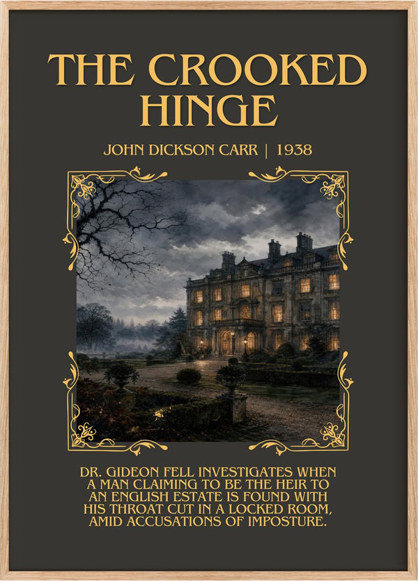 The Crooked Hinge Minimalist Book Poster by John Dickson Carr