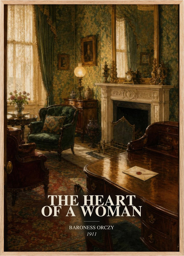 The Heart Of A Woman Book Watercolour Illustration by Baroness Orczy