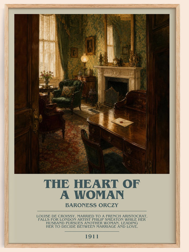 The Heart Of A Woman Bookish Wall Art by Baroness Orczy