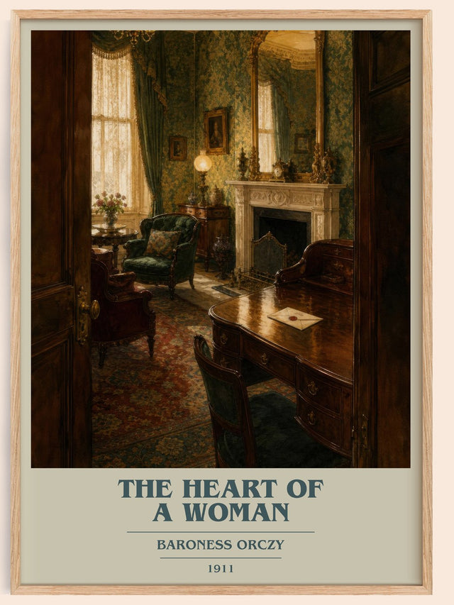 The Heart Of A Woman Book Cover Poster by Baroness Orczy
