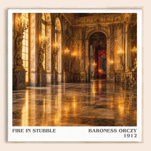 Fire In Stubble Literary Art Print by Baroness Orczy