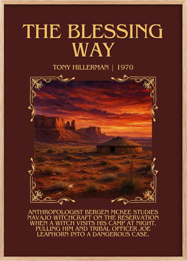 The Blessing Way Minimalist Book Poster by Tony Hillerman