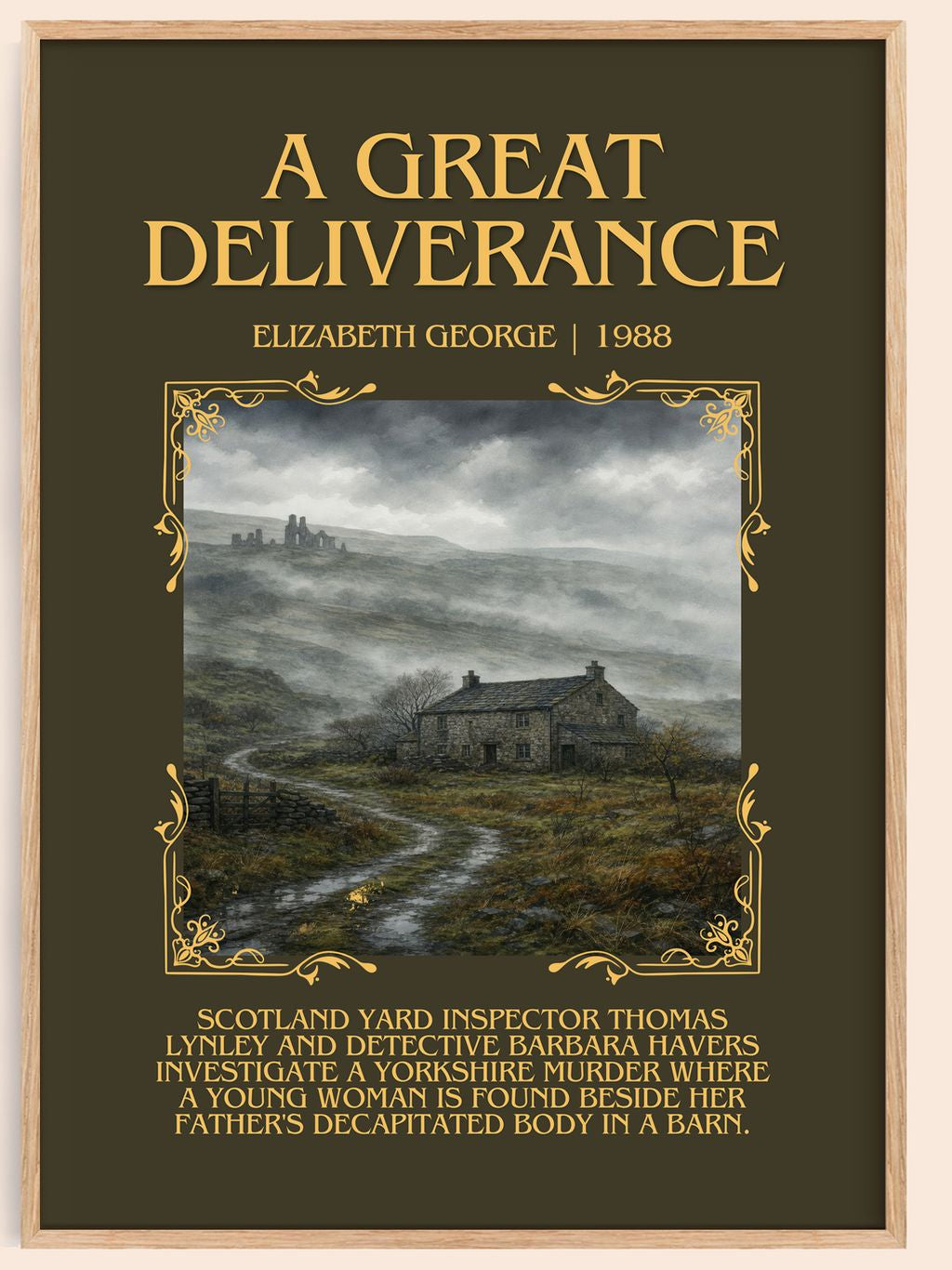 A Great Deliverance Minimalist Book Poster by Elizabeth George – book poster