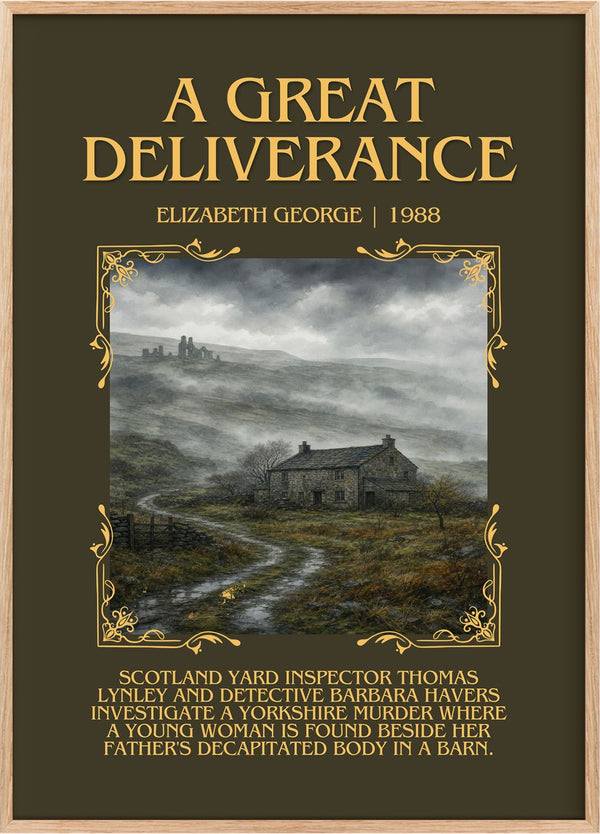 A Great Deliverance Minimalist Book Poster by Elizabeth George