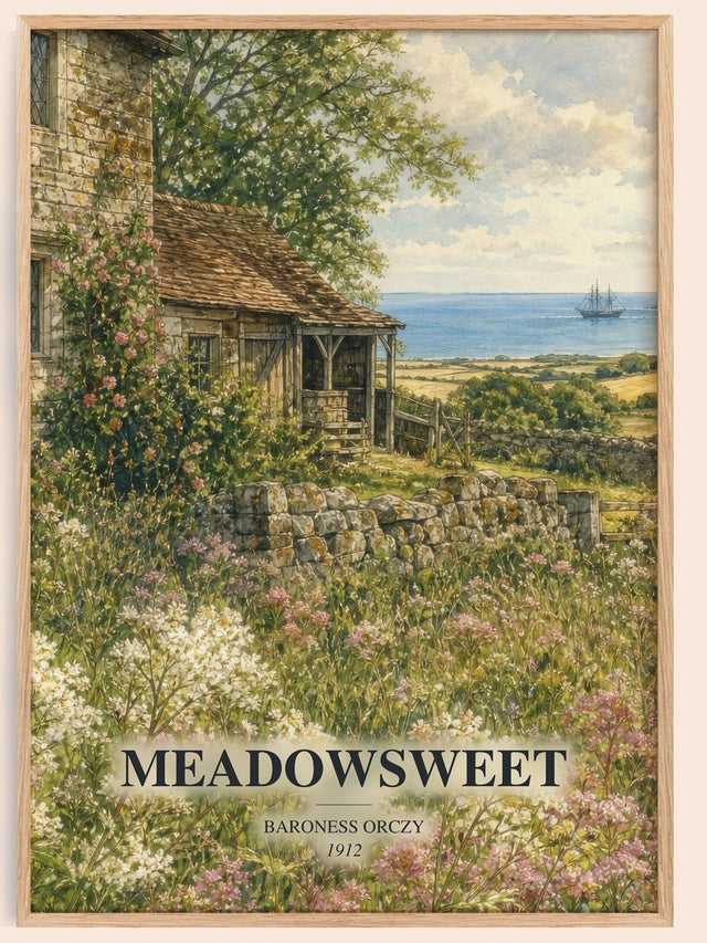Meadowsweet Book Watercolour Illustration by Baroness Orczy