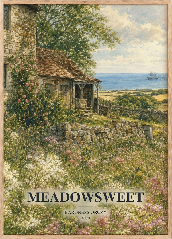 Meadowsweet Book Watercolour Illustration by Baroness Orczy