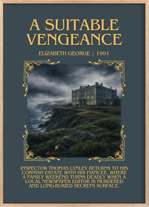 A Suitable Vengeance Minimalist Book Poster by Elizabeth George