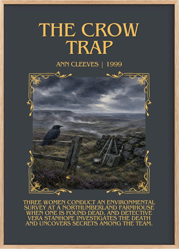 The Crow Trap Minimalist Book Poster by Ann Cleeves