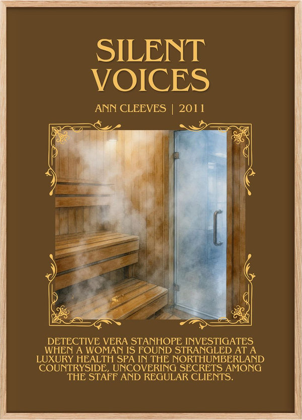 Silent Voices Minimalist Book Poster by Ann Cleeves