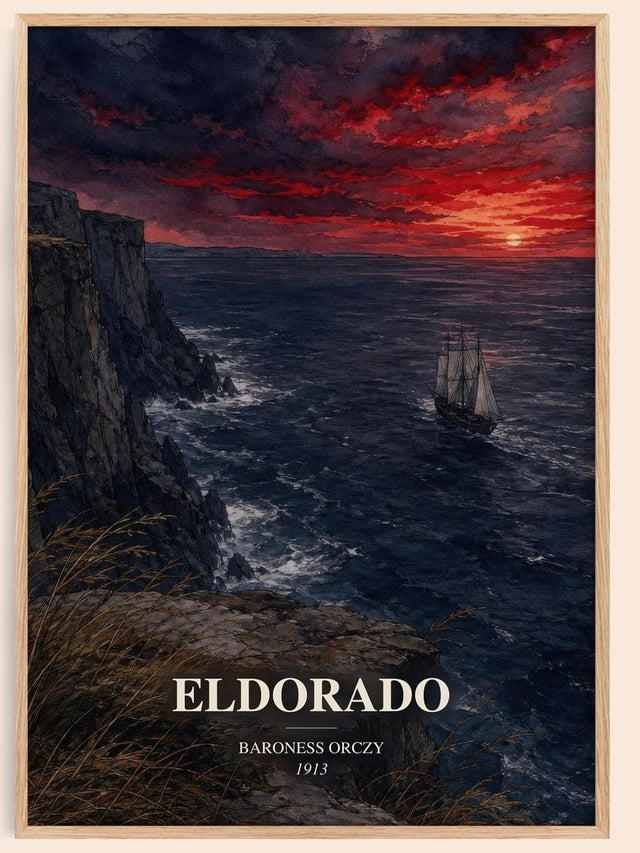 Eldorado Book Watercolour Illustration by Baroness Orczy