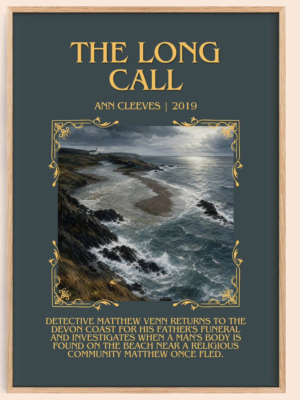 The Long Call Minimalist Book Poster by Ann Cleeves – book poster