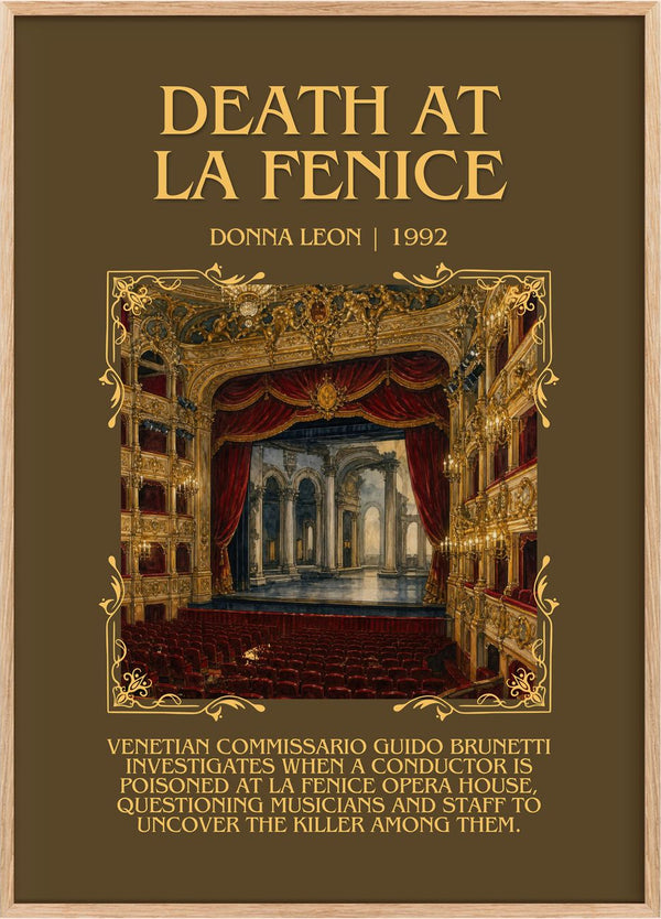 Death at La Fenice Minimalist Book Poster by Donna Leon