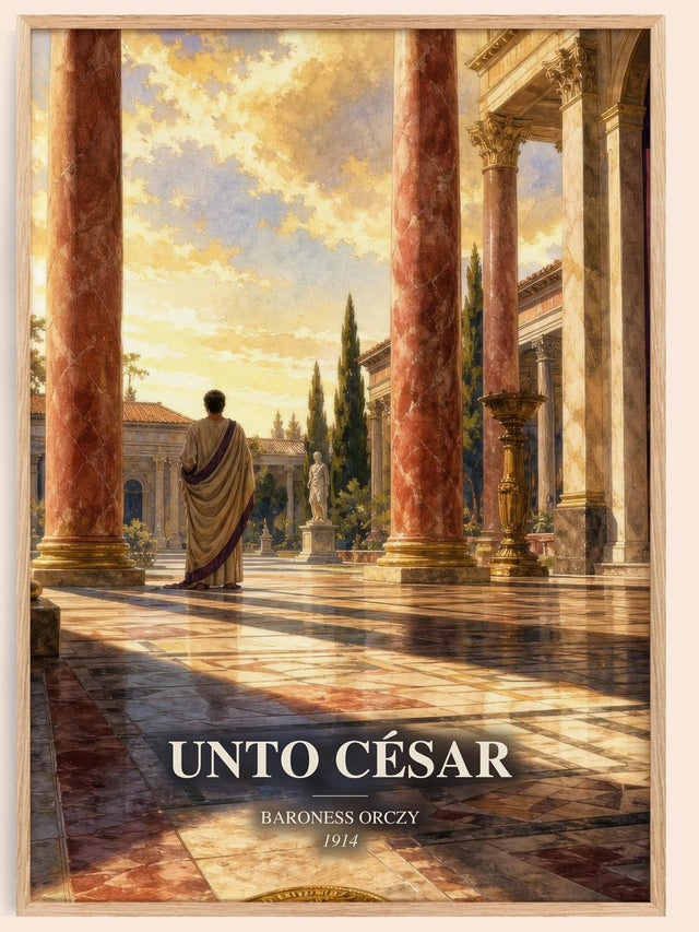 Unto César Book Watercolour Illustration by Baroness Orczy