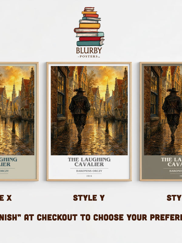 The Laughing Cavalier book cover print in frame leaning in hallway – historical fiction wall art