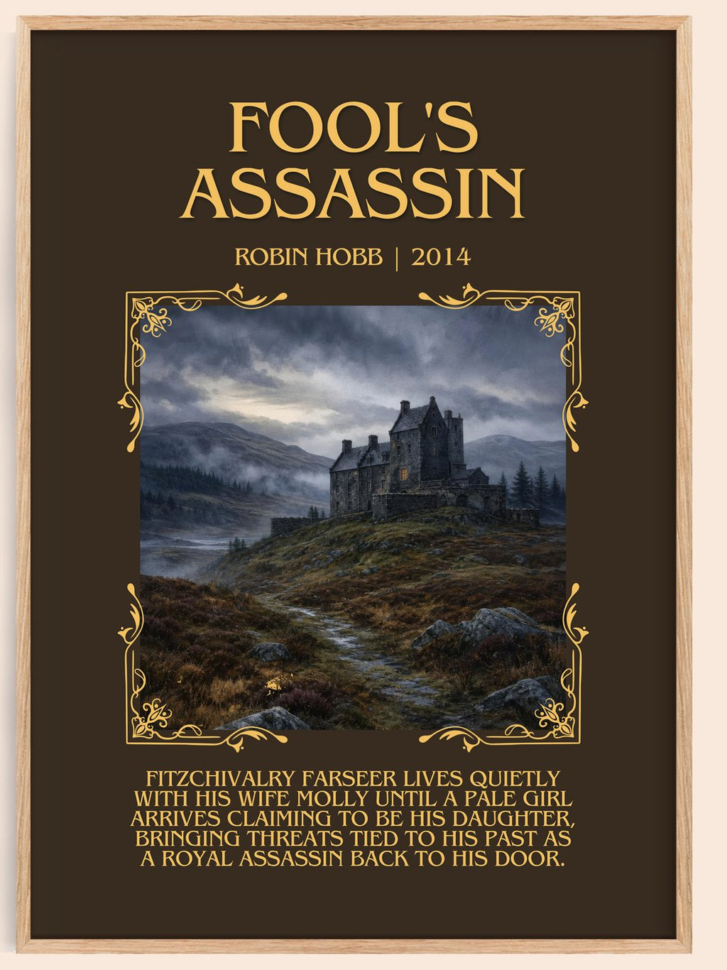 Fool's Assassin Minimalist Book Poster by Robin Hobb – book poster