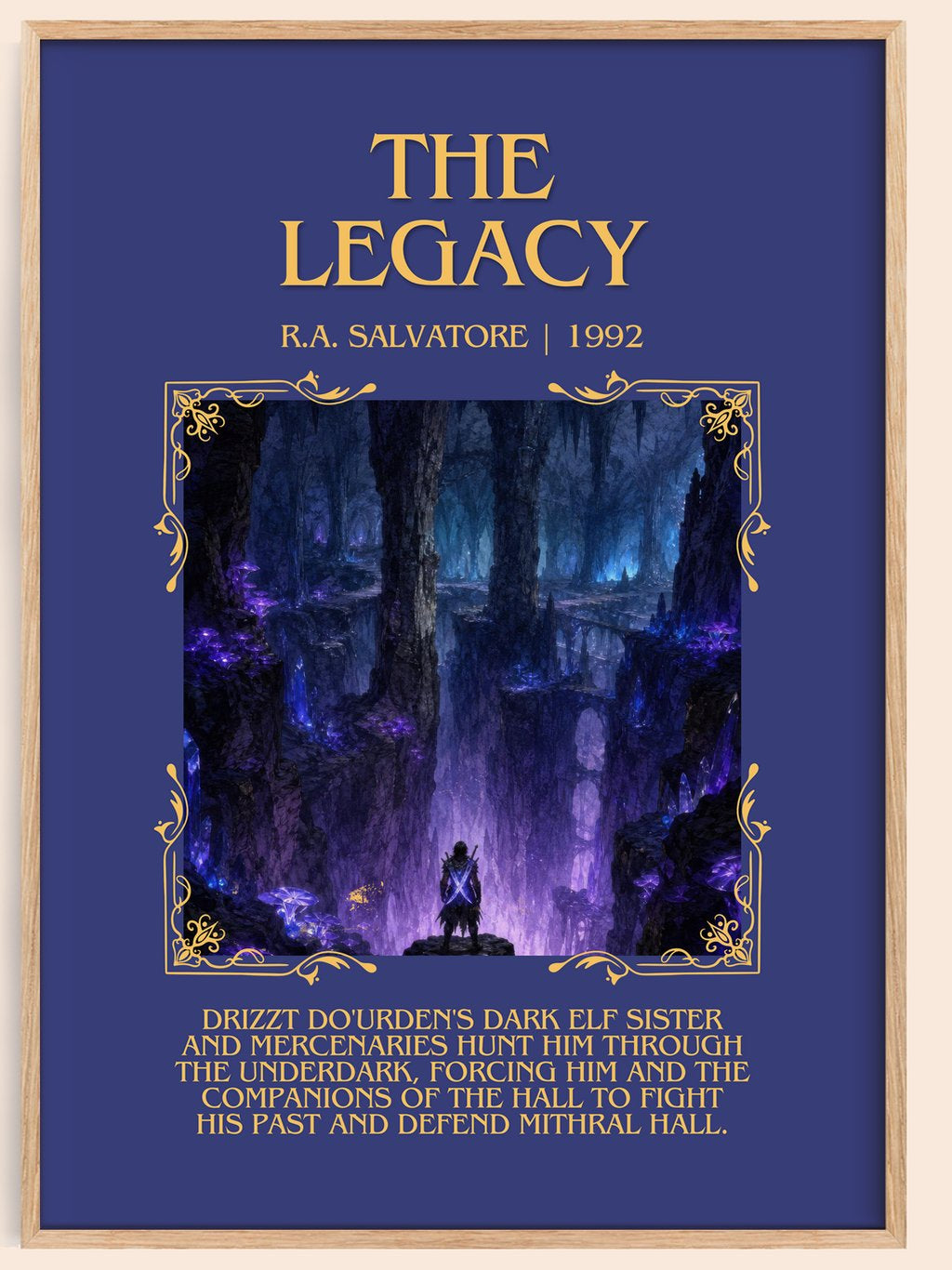 The Legacy Minimalist Book Poster by R.A. Salvatore – book poster