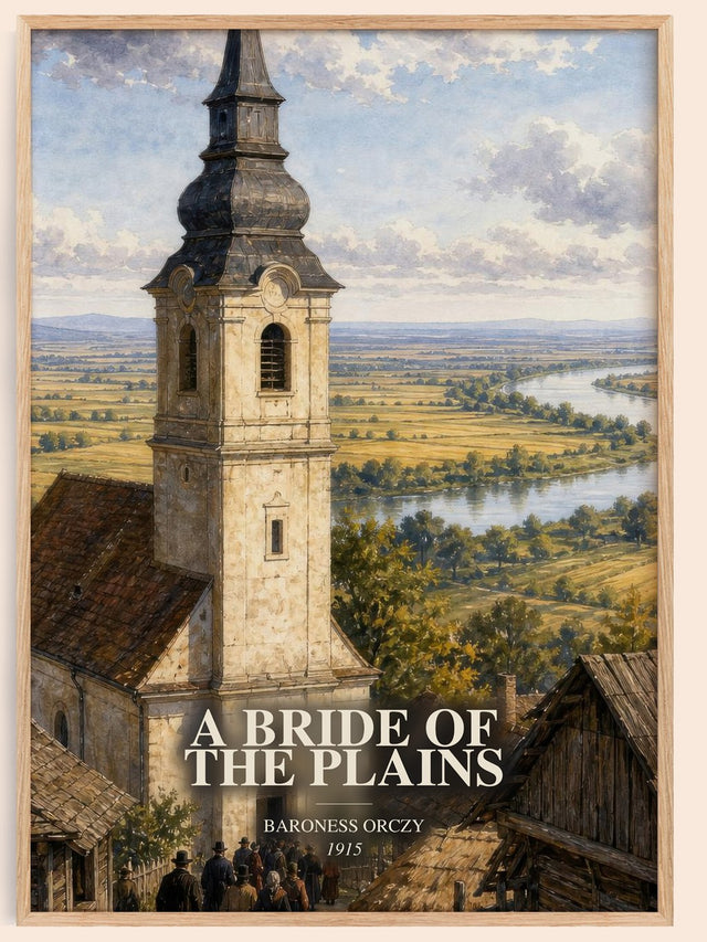 A Bride Of The Plains Book Watercolour Illustration by Baroness Orczy