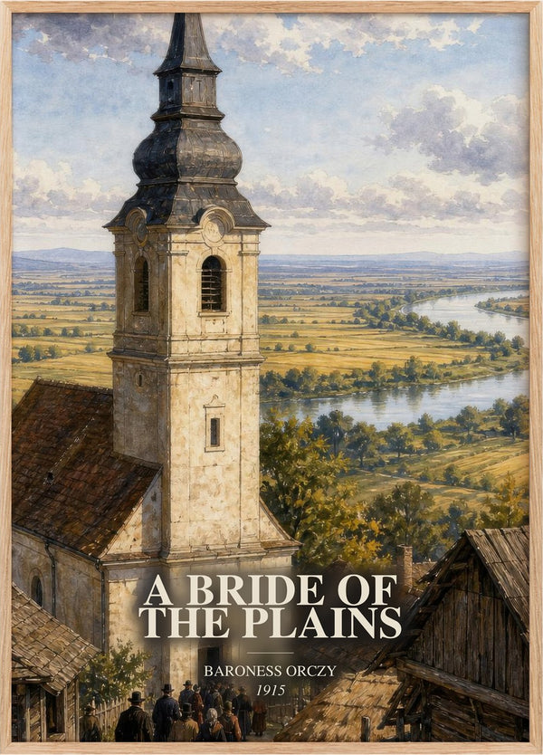 A Bride Of The Plains Book Watercolour Illustration by Baroness Orczy