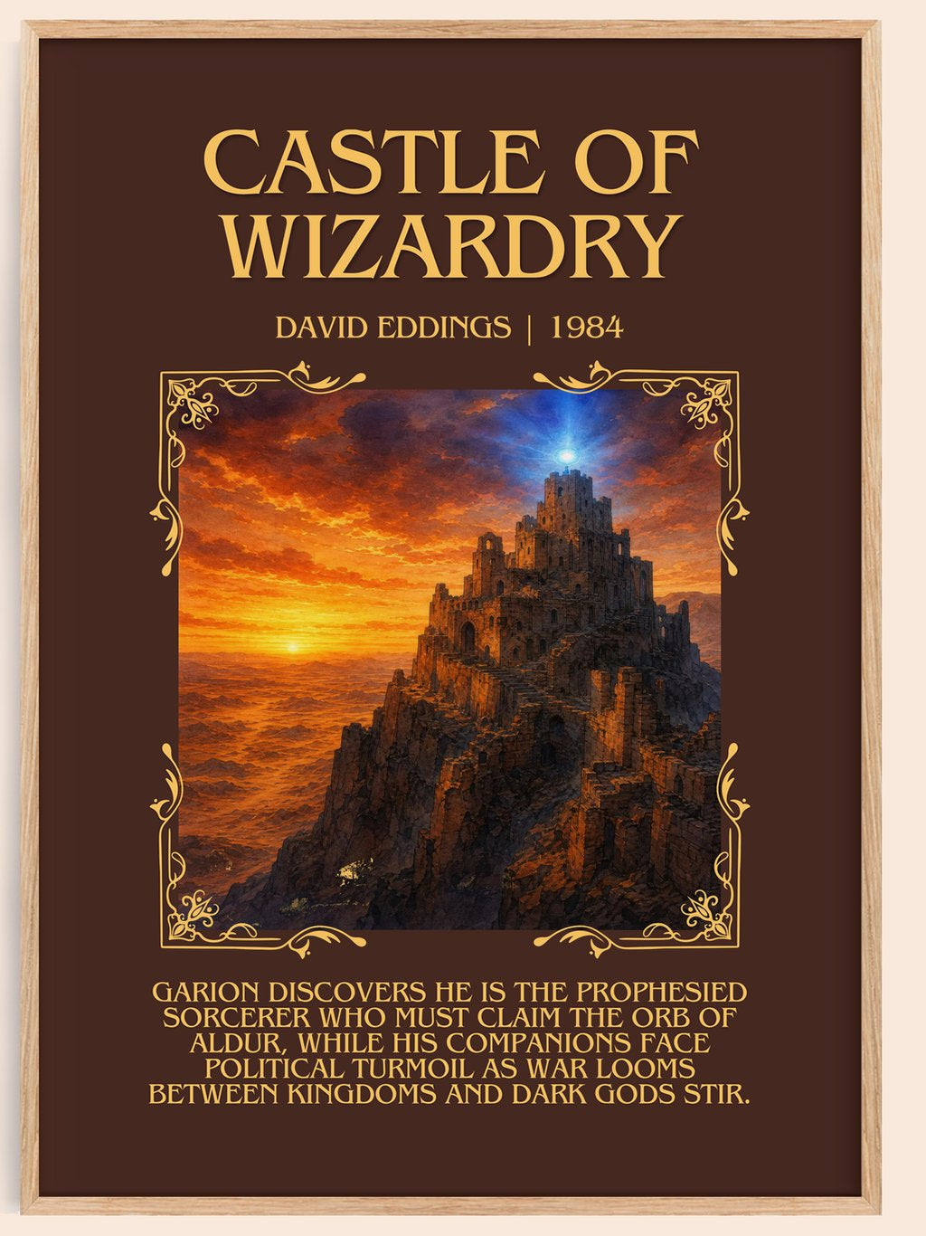 Castle of Wizardry Minimalist Book Poster by David Eddings – book poster