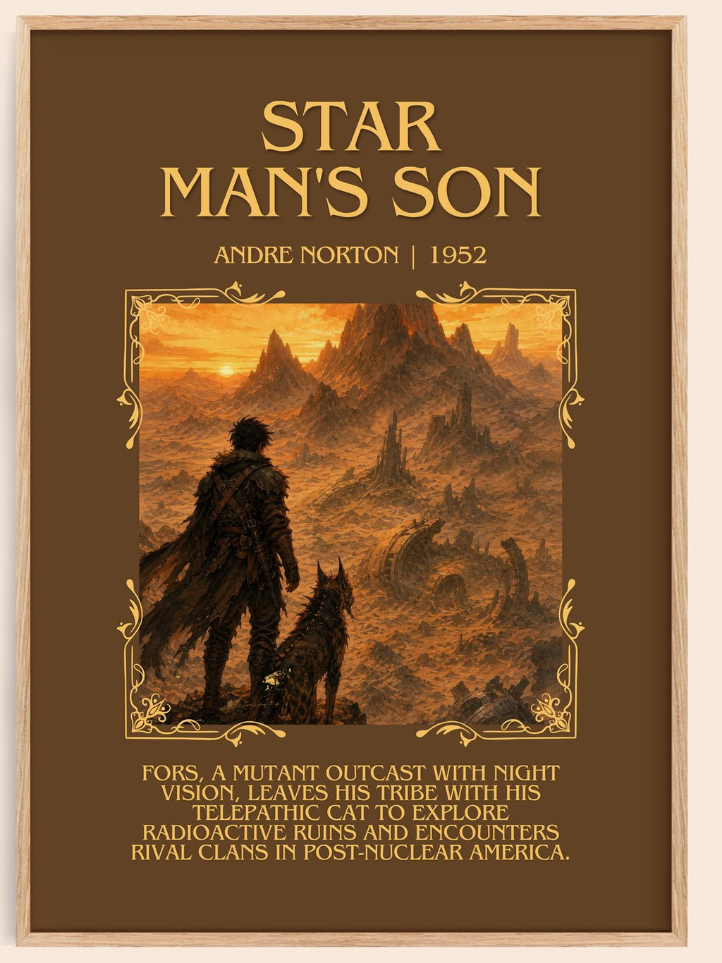 Star Man's Son Minimalist Book Poster by Andre Norton – book poster