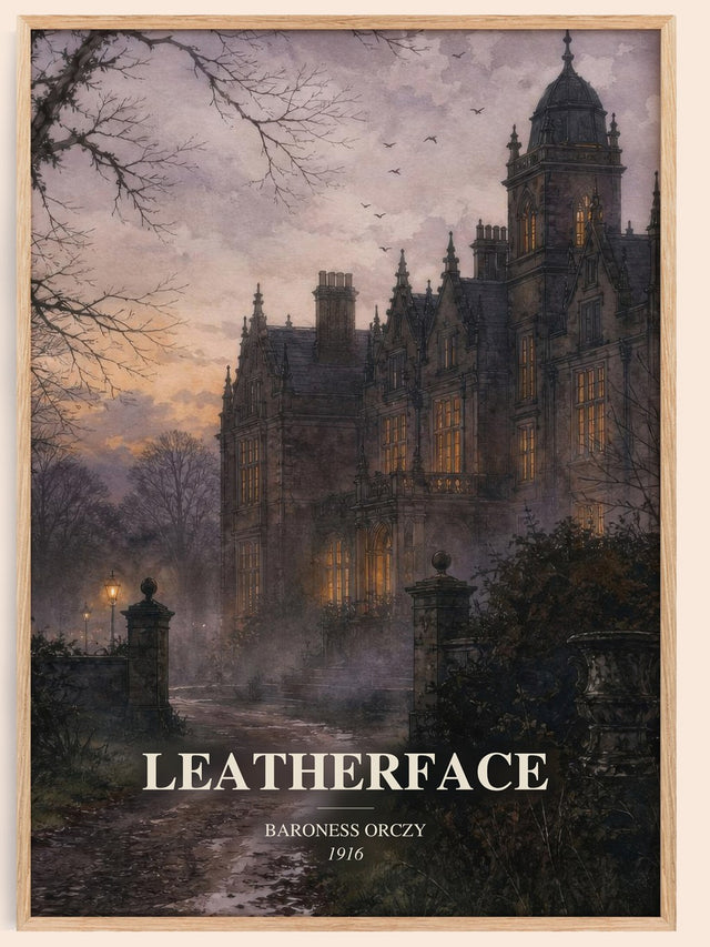 Leatherface Book Watercolour Illustration by Baroness Orczy