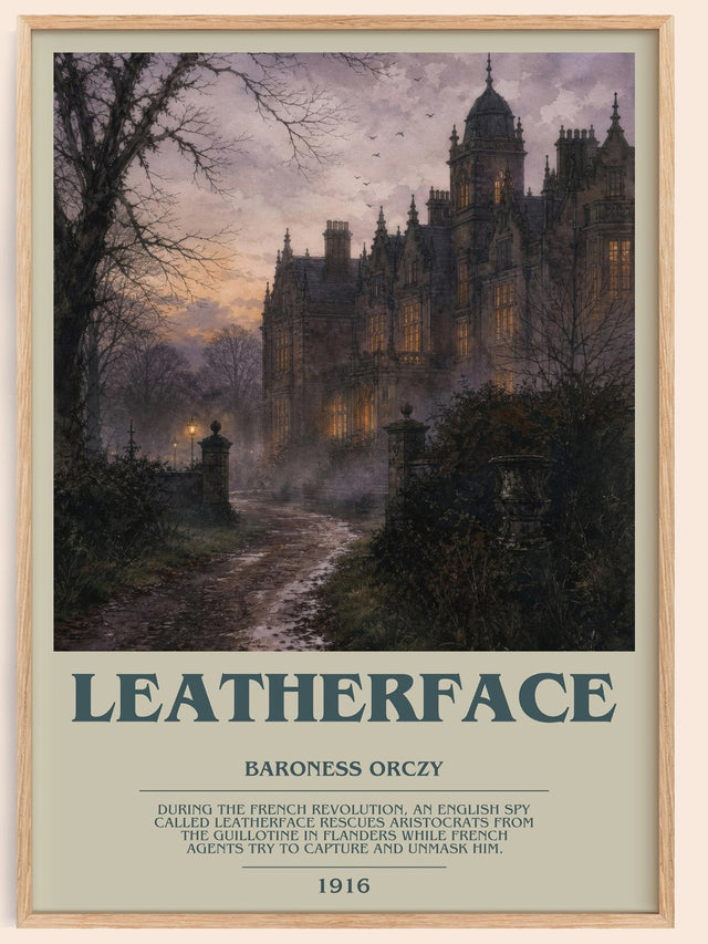 Leatherface Bookish Wall Art by Baroness Orczy