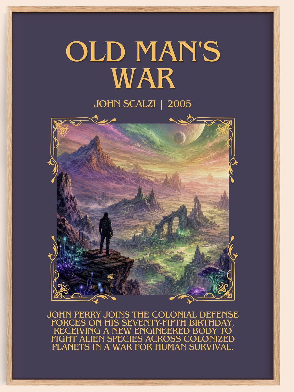 Old Man's War Minimalist Book Poster by John Scalzi – book poster