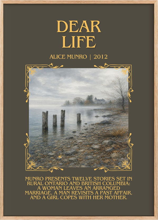 Dear Life Minimalist Book Poster by Alice Munro