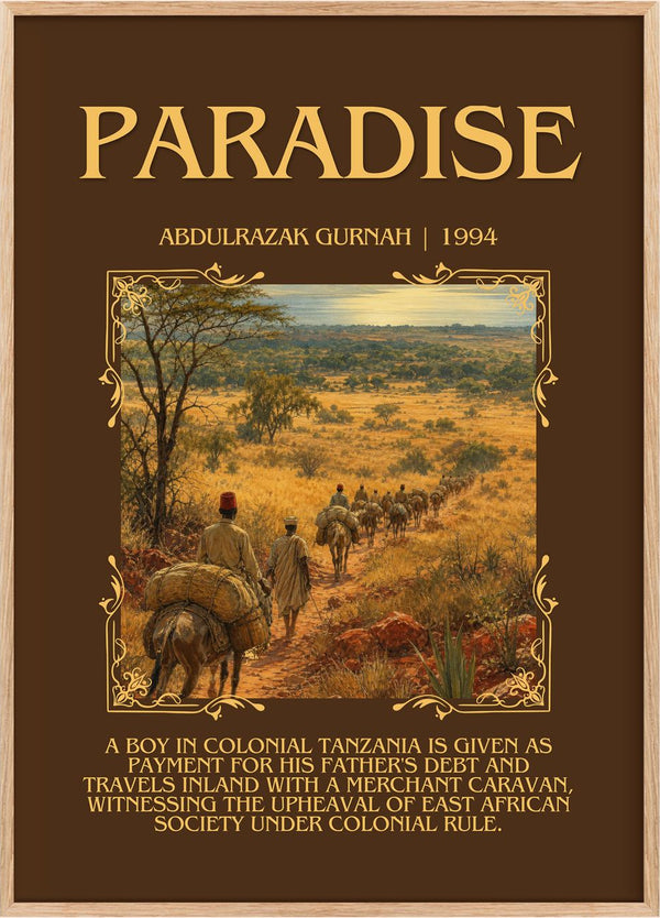 Paradise Minimalist Book Poster by Abdulrazak Gurnah