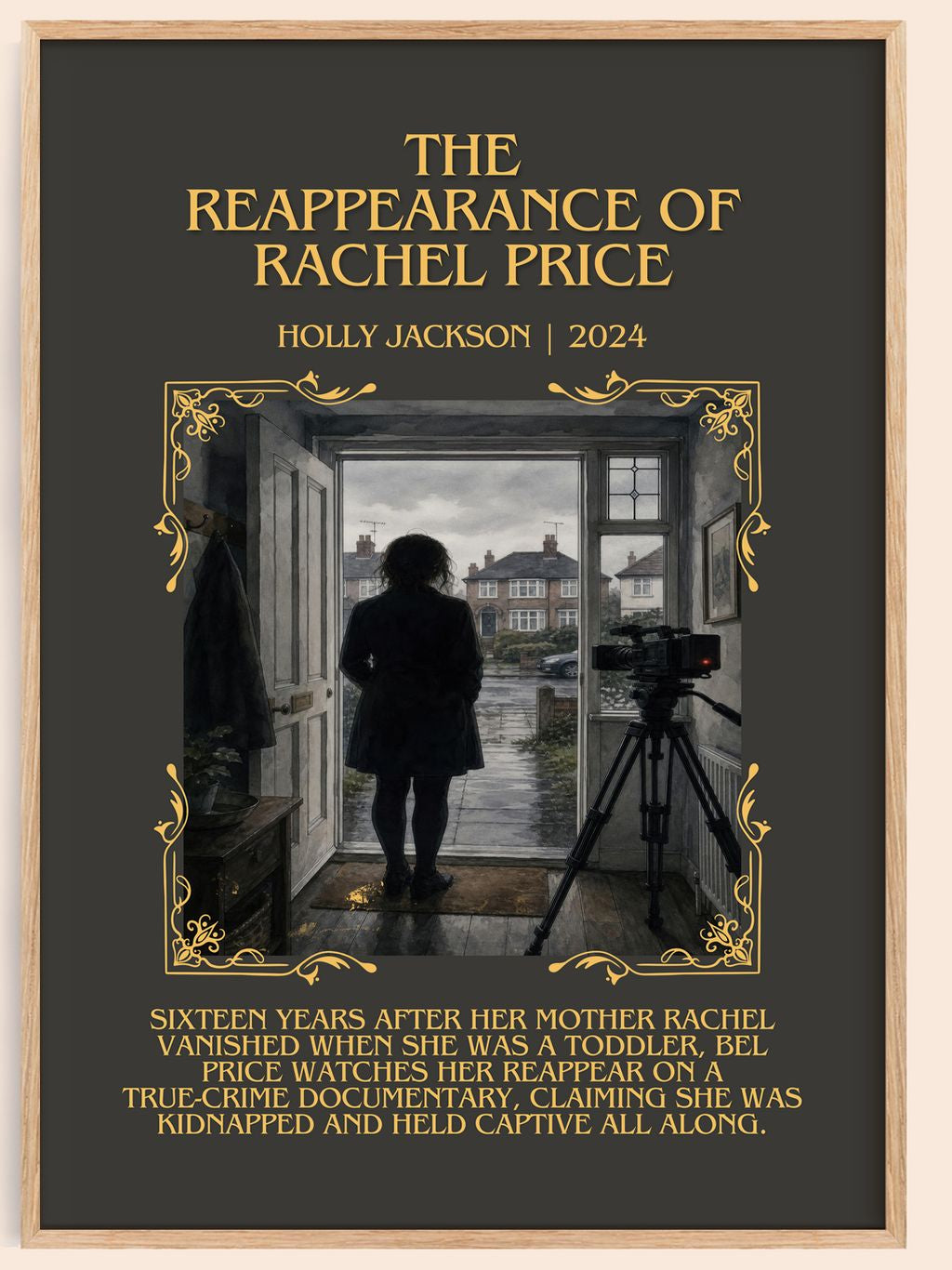 Reappearance of Rachel Price Minimalist Book Poster by Holly Jackson – book poster