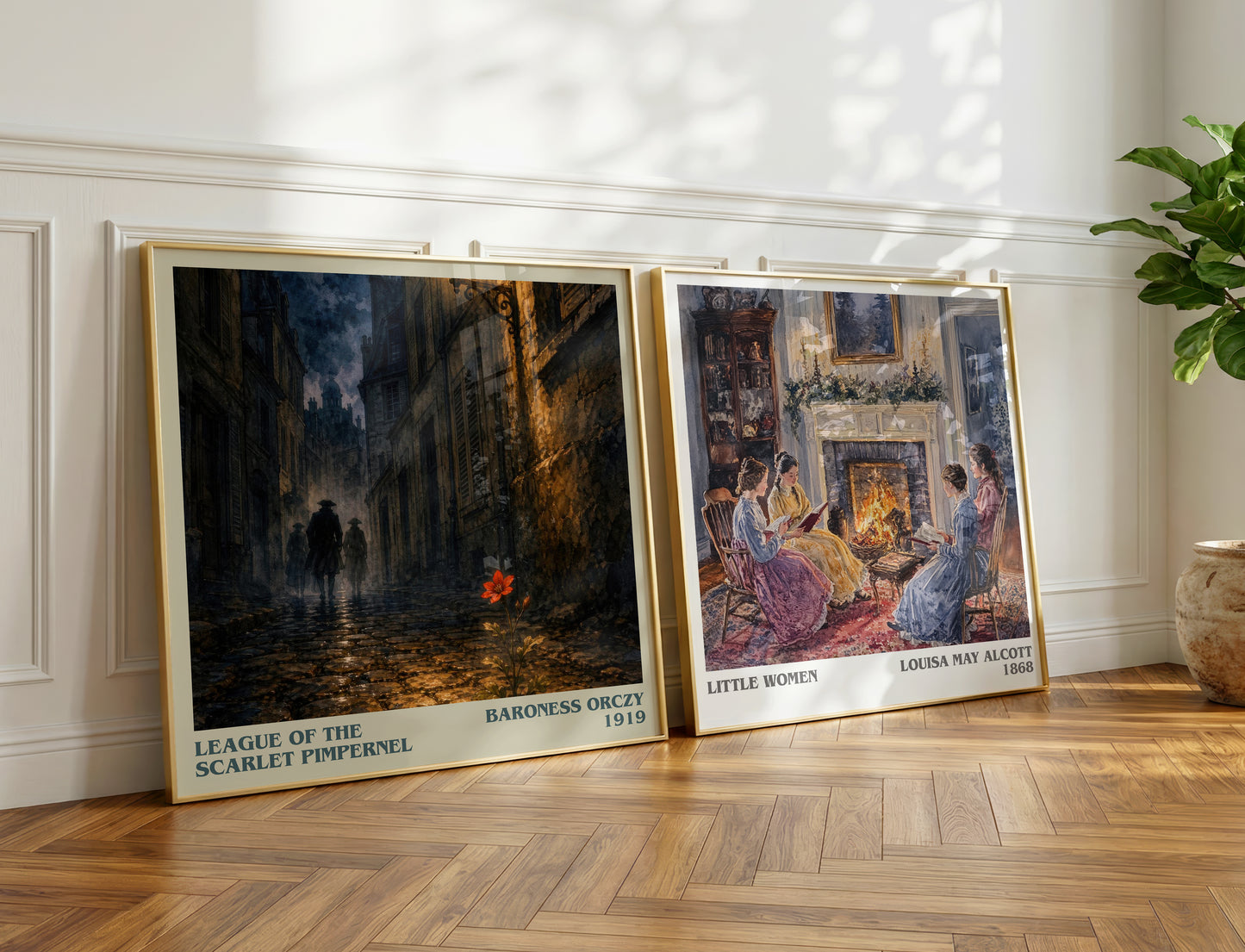 League Of The Scarlet Pimpernel literary print on bookshelf – Baroness Orczy fan gift