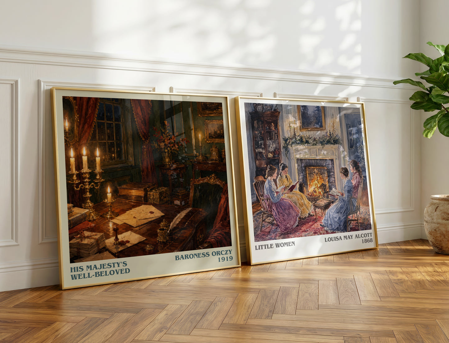 His Majesty'S Well-Beloved literary print on bookshelf – Baroness Orczy fan gift