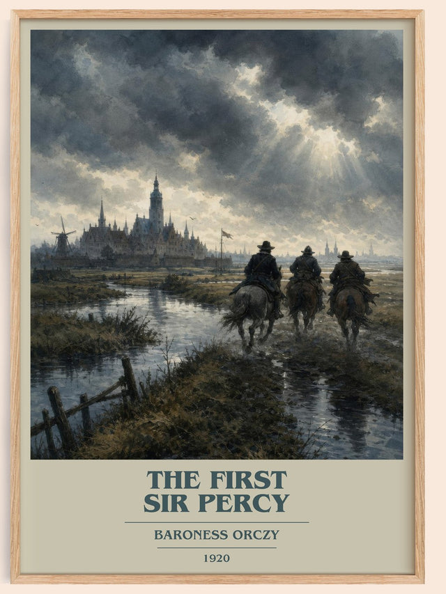 The First Sir Percy Book Cover Poster by Baroness Orczy