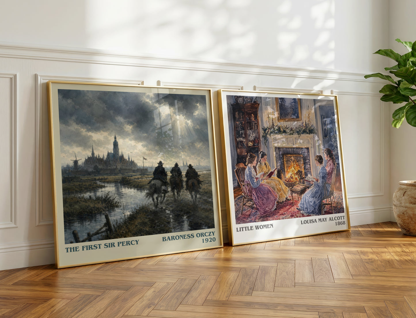The First Sir Percy literary print on bookshelf – Baroness Orczy fan gift