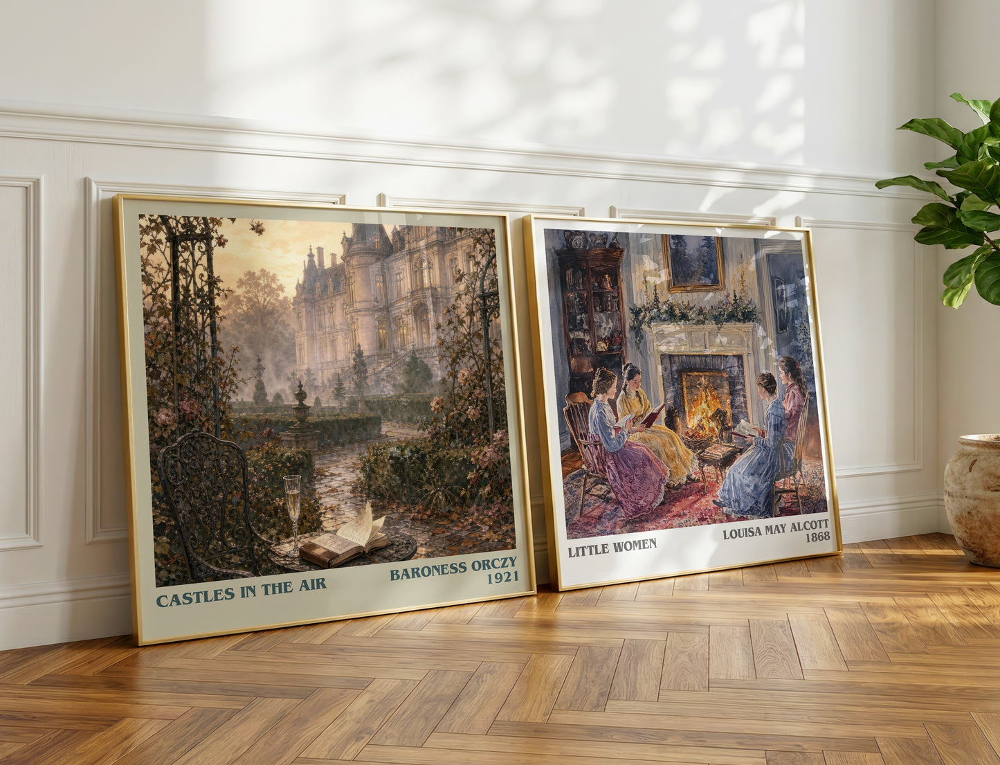 Castles In The Air literary print on bookshelf – Baroness Orczy fan gift