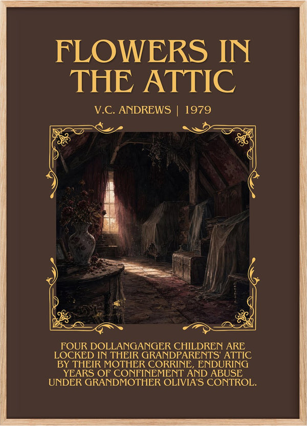 Flowers in the Attic Minimalist Book Poster by V.C. Andrews