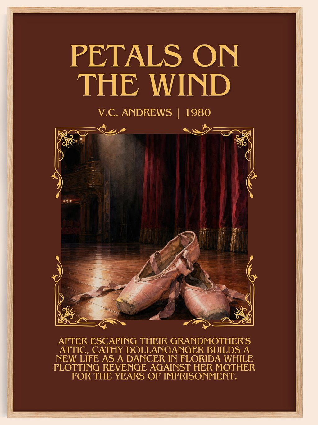 Petals on the Wind Minimalist Book Poster by V.C. Andrews – book poster