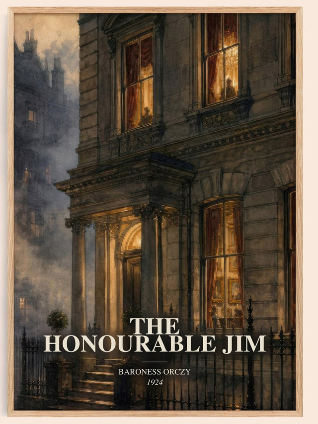 The Honourable Jim Book Watercolour Illustration by Baroness Orczy